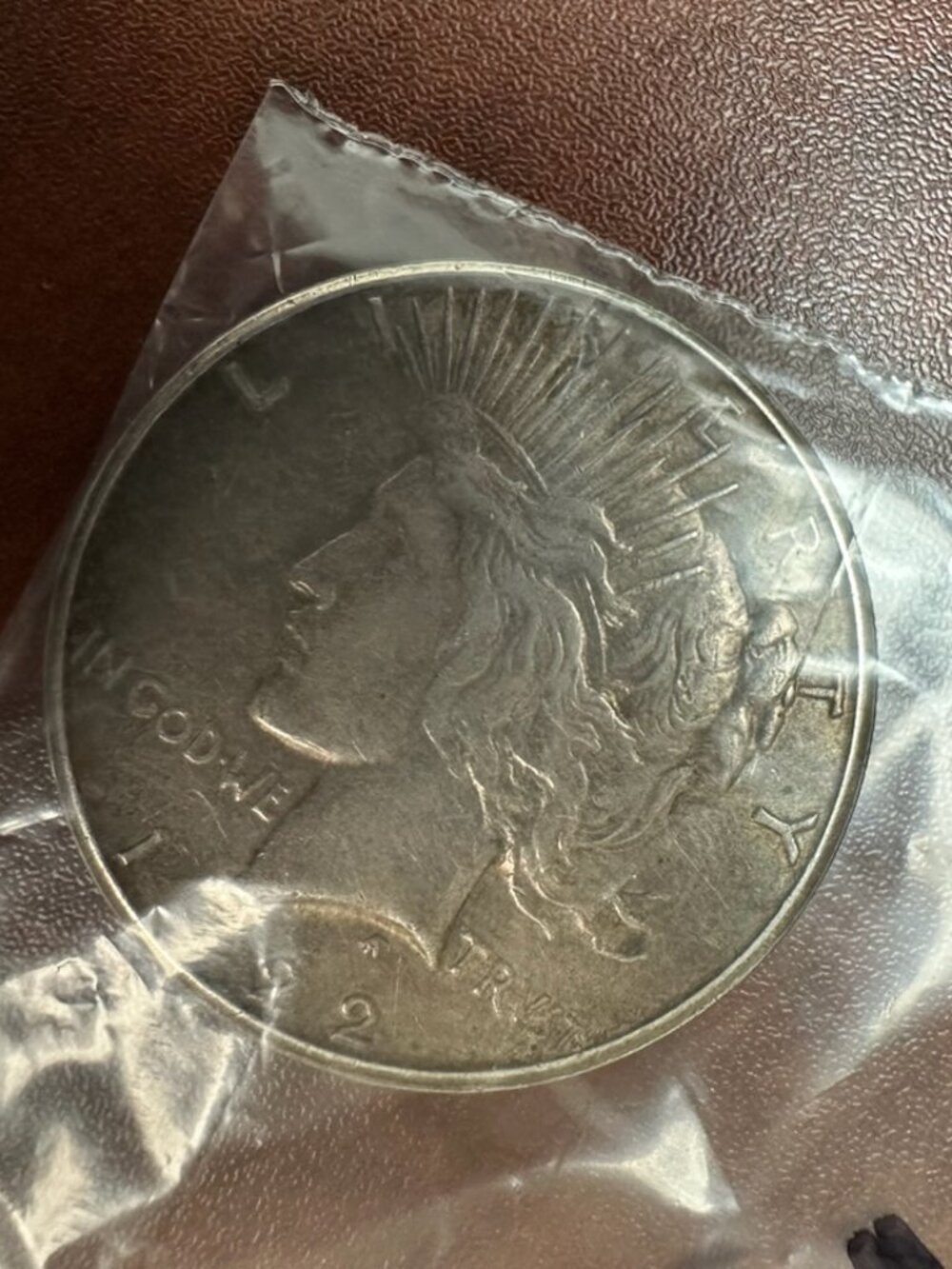 1922 US Peace Silver Dollar "S" Mint Mark